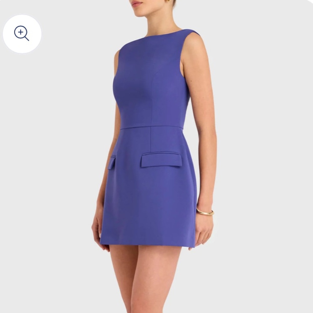 Amanda Uprichard Vibrant Blue Mini Dress